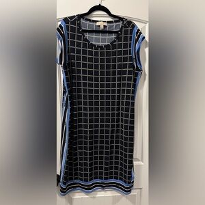 MICHAEL Michael Kors Navy and White Checkered Dress